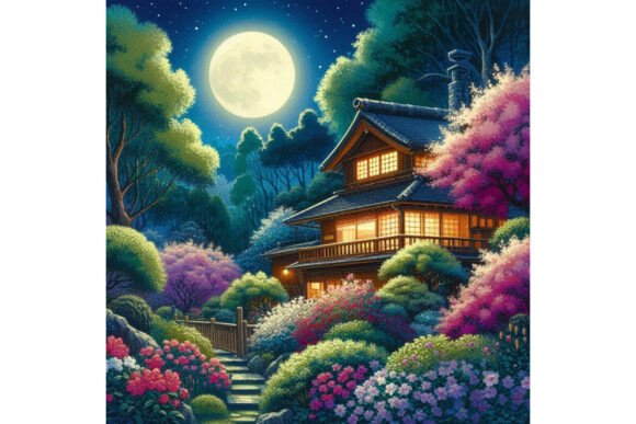 Download Cherry Blossom Haven Home Background - Home background Collection