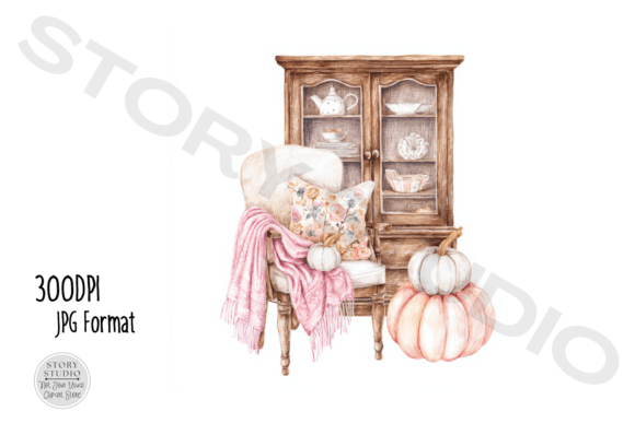 Download Cozy Autumn Decor Clipart Set - Decor Collection