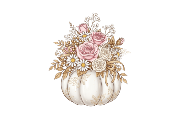 Download Floral Pumpkin Vase Autumn Decor Art - Decor Collection