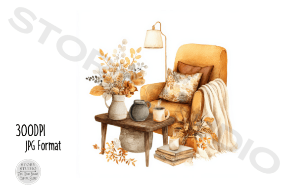 Download Cozy Autumn Decor Clipart Set - Decor Collection
