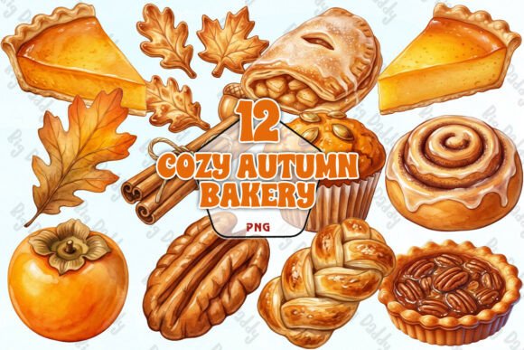 Download Cozy Autumn Bakery Clipart PNG - Clipart png Collection