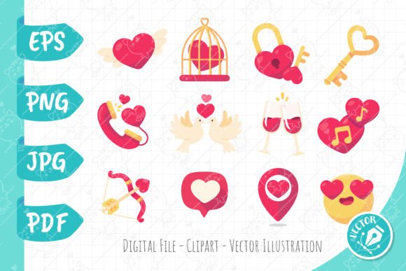 Download Valentine's Day Card Decorative Elements - Decor Collection