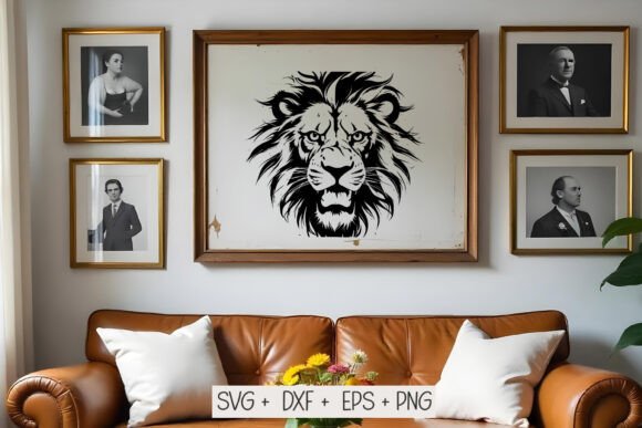 Download Lion Head SVG, Lion Silhouette Svg - Premium Resources