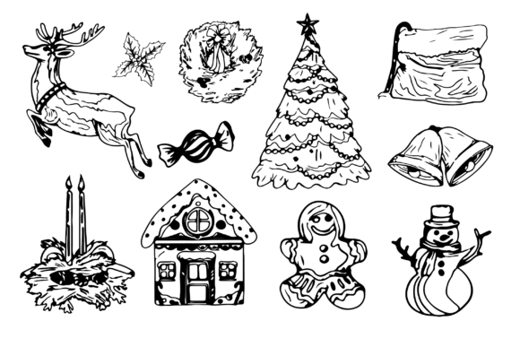 Download About Christmas Decorative Elements Set. - Decor Collection