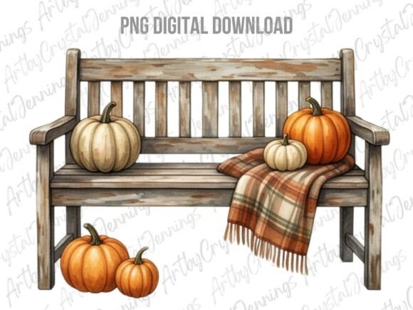 Download Watercolor Pumpkin Bench Clipart PNG - Clipart png Collection