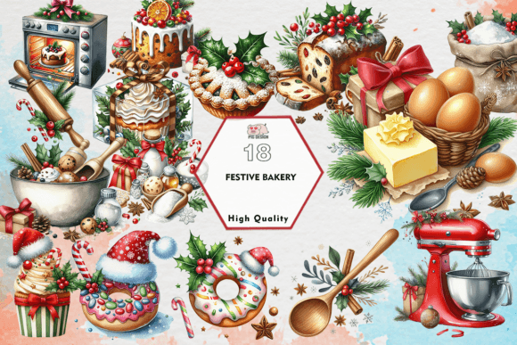 Download Festive Bakery Clipart PNG - Clipart png Collection