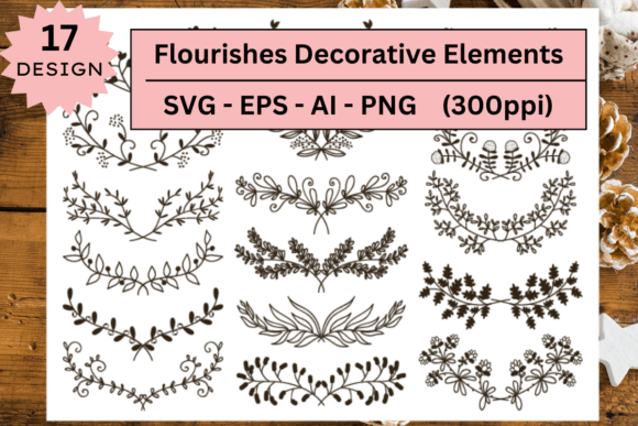 Download Flourishes Decorative Elements Svg Set - Decor Collection