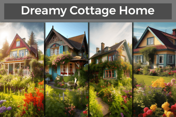 Download Dreamy Cottage Home Background Art - Home background Collection