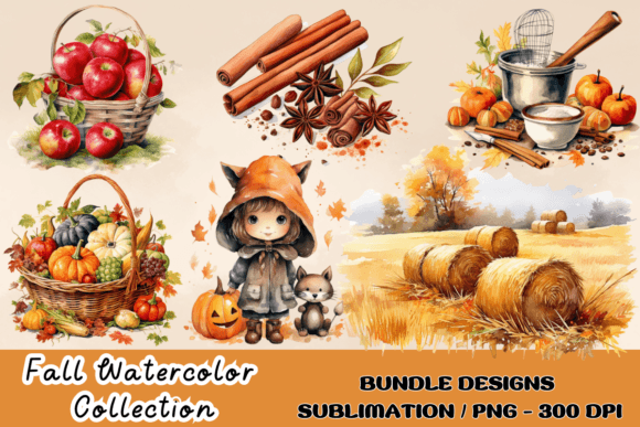 Download Watercolor Fall Decor Clipart Autumn PNG - Decor Collection